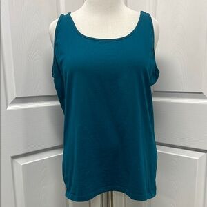 Maurices Teal Tank Top Size 2 EUC